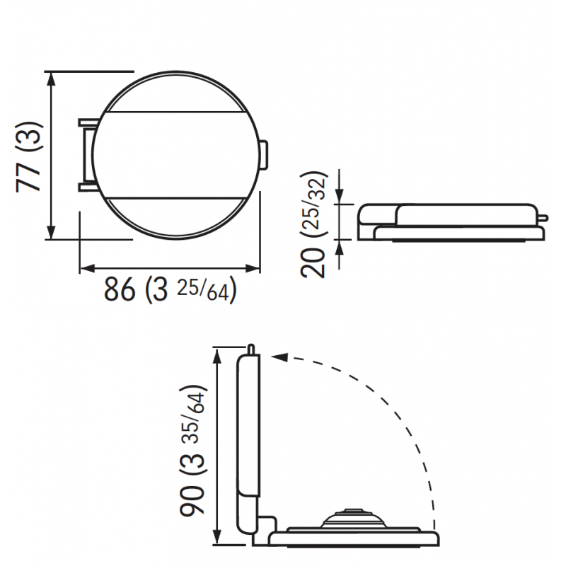 PULSANTE A PIEDE NERO