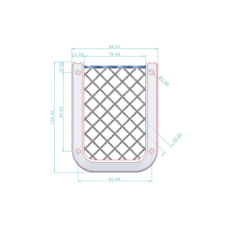RETE PORTAOGGETTI IN PLASTICA NERA
