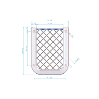 RETE PORTAOGGETTI IN PLASTICA NERA